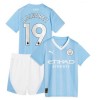 Conjunto (Camiseta+Pantalón Corto) Manchester City 2023-24 J. Alvarez 19 Primera Equipación - Niño